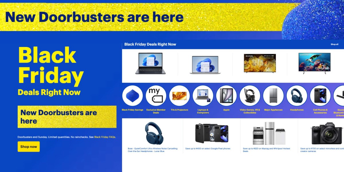 Best Buy Day 1 Black Friday Doorbuster deals are now live