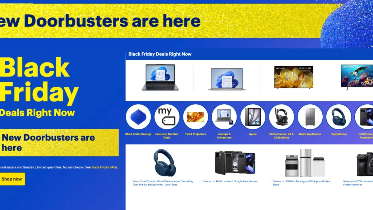 Best Buy Day 1 Black Friday Doorbuster deals are now live