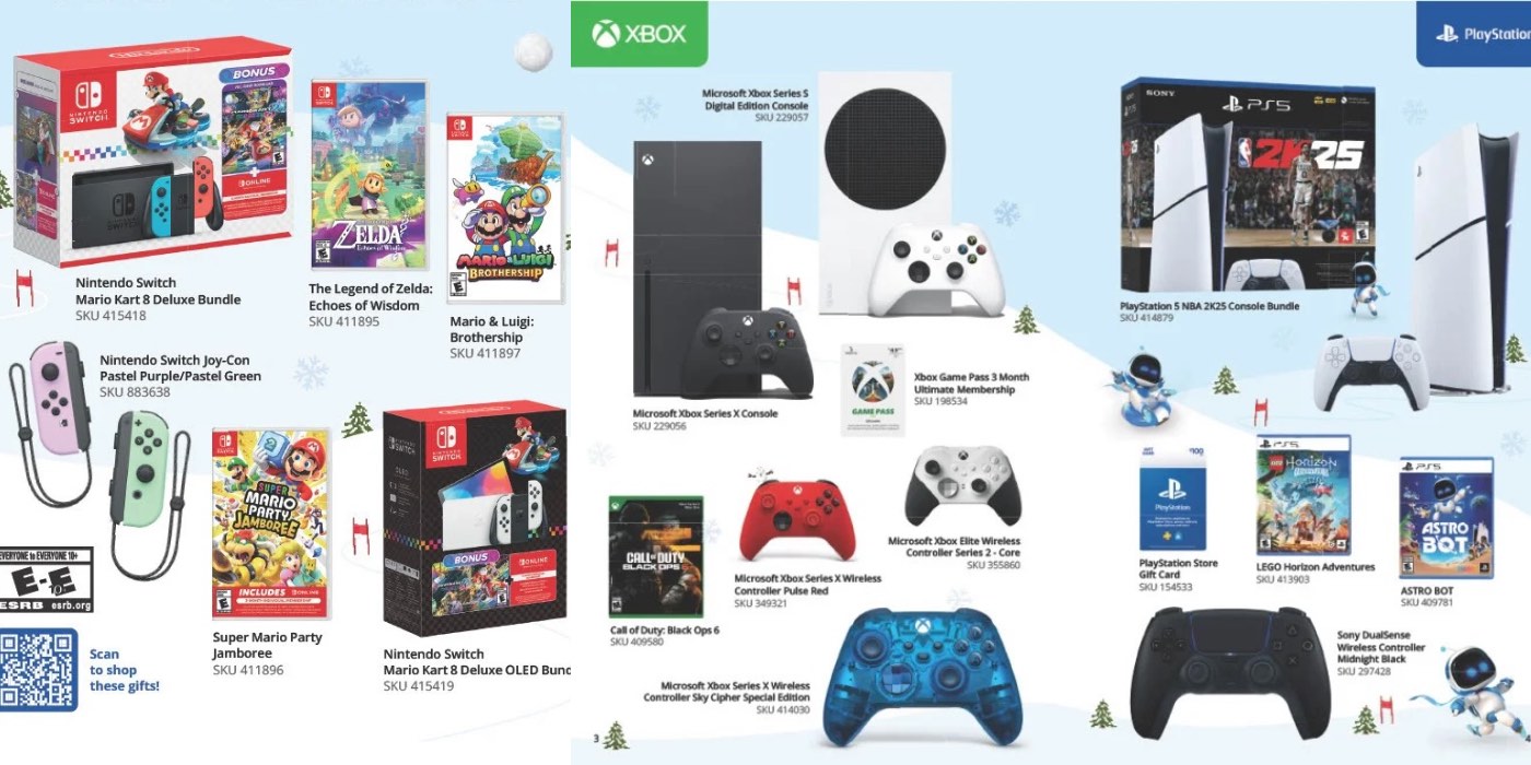 GameStop Black Friday Holiday Gift Guide ad