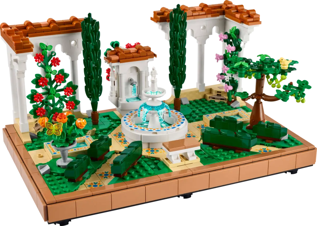 LEGO Fountain Garden