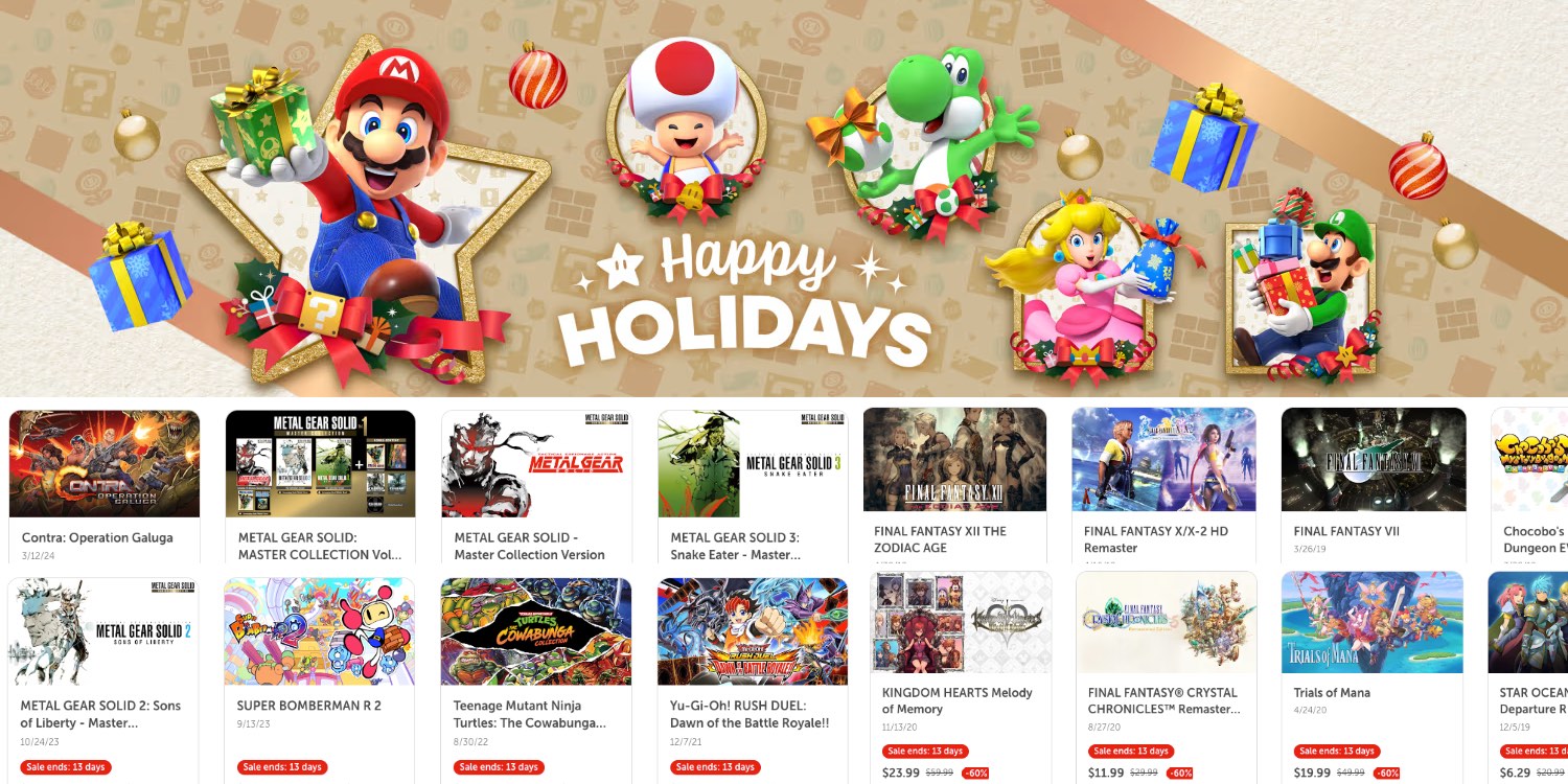 Nintendo 2024 Black Friday eShop sale starts now from $2