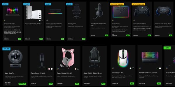 Razer Black Friday 2024 Holiday Gift guide.