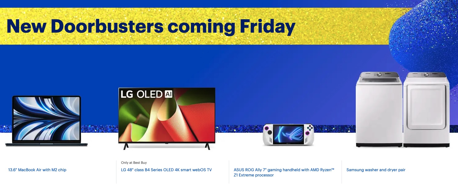 Sneak peek at this week's Best Buy Black Friday doorbusters