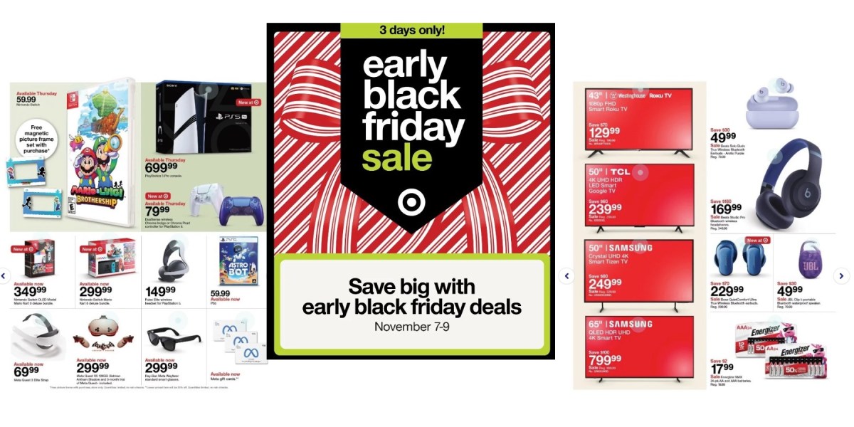 Target Black Friday ad scan