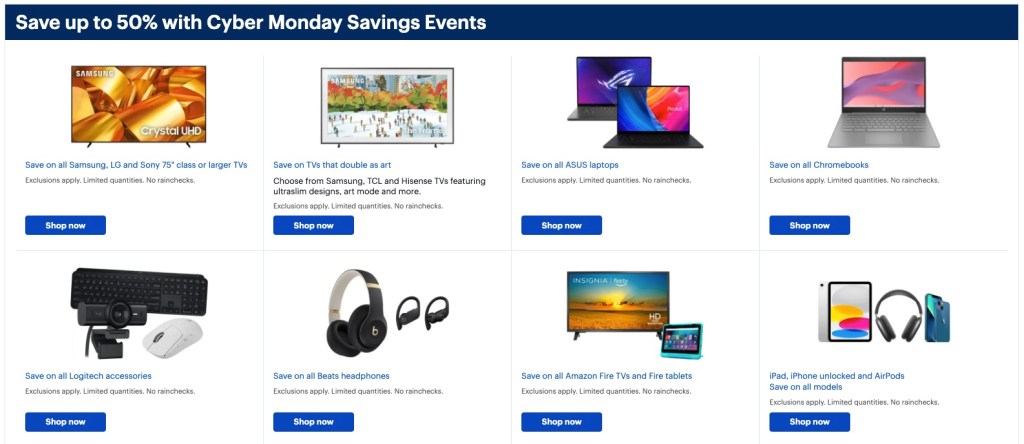 Best Buy 2024 Cyber Monday sale