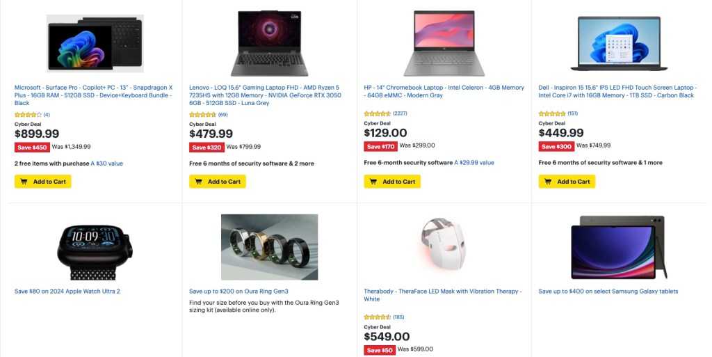 Best Buy 2024 Cyber Monday sale