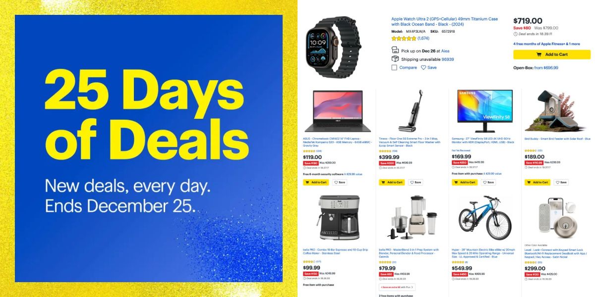 Image showing deals illustration of Best Buy 25 Days of Deals.