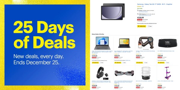 Best Buy 25 Days of Deals-Samsung Galaxy Tab A9+