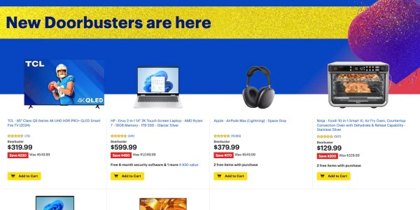 Best Buy holiday doorbuster deals