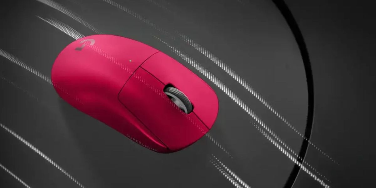 Image showing a render of Logitech's G Pro X 2 Superlight LIGHTSPEED gaming mouse.