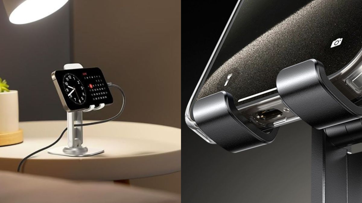 Image showing renders of LISEN's foldable phone stand.