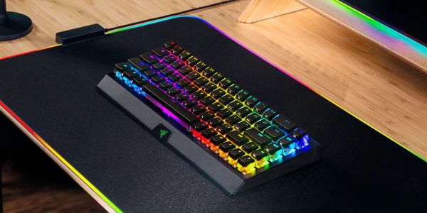 Image showing Razer's BlackWidow V4 Mini Wireless gaming keyboard.