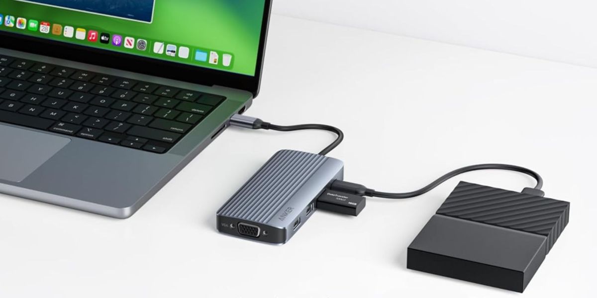 Image showing Anker's 8-in-1 USB-C hub.