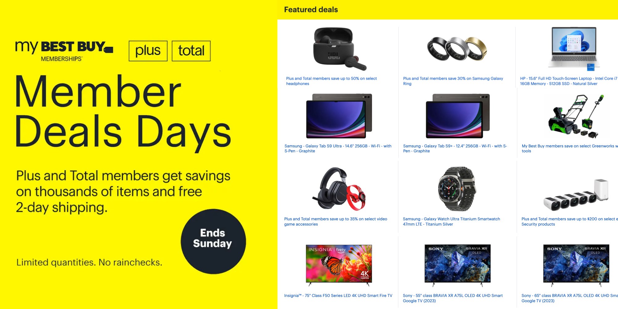 Best Buy launches early 2025 Member Deals Days sale