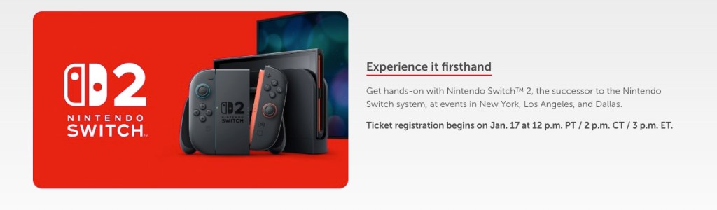 Play Nintendo Switch 2 early