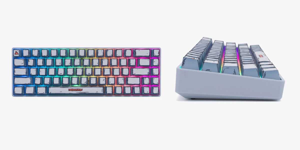 Image showing renders of Higround's 65% wired mechanical keyboard.