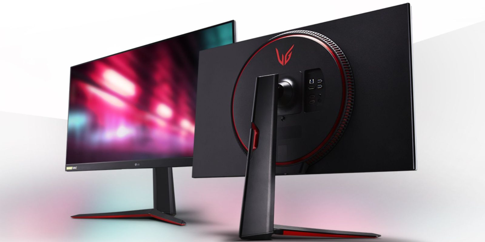 Image showing a render of LG UltraGear QHD gaming monitor.