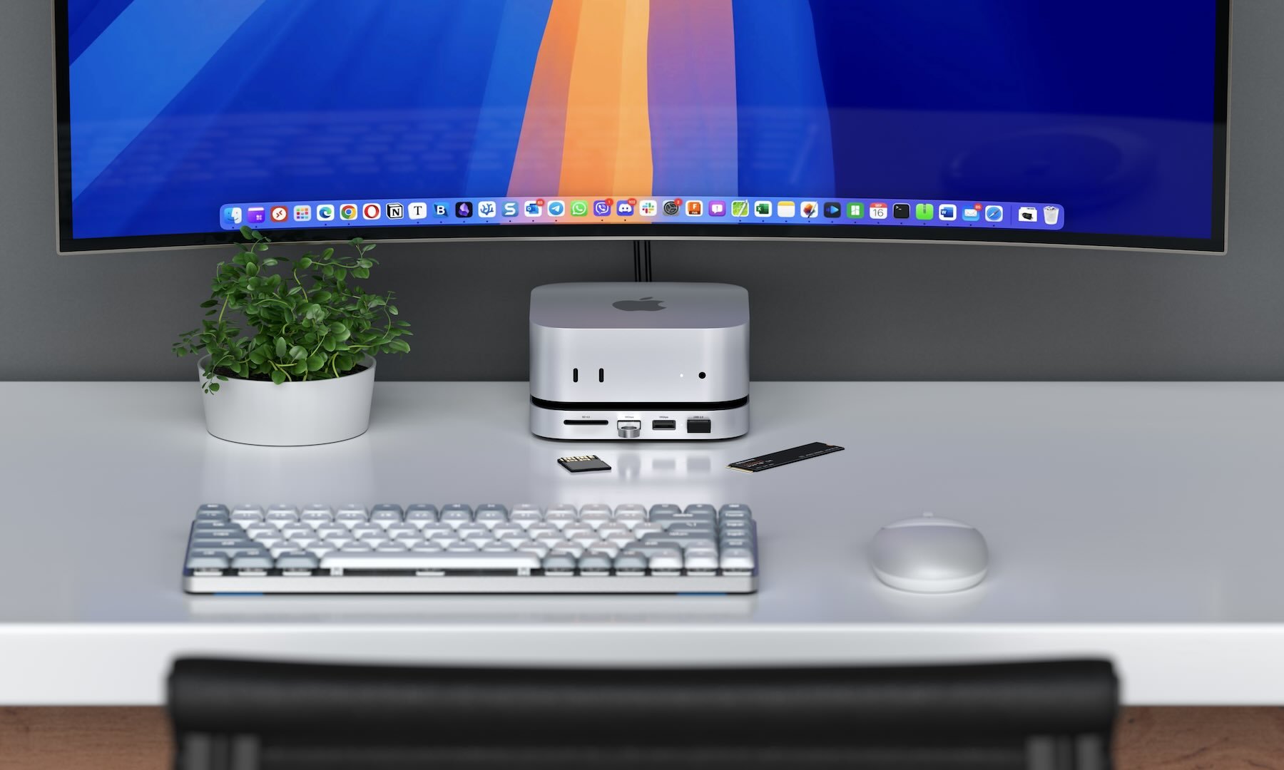Mac Mini Accessory Kit Best M4 Mac mini accessory – Satechi Stand & Hub with SSD