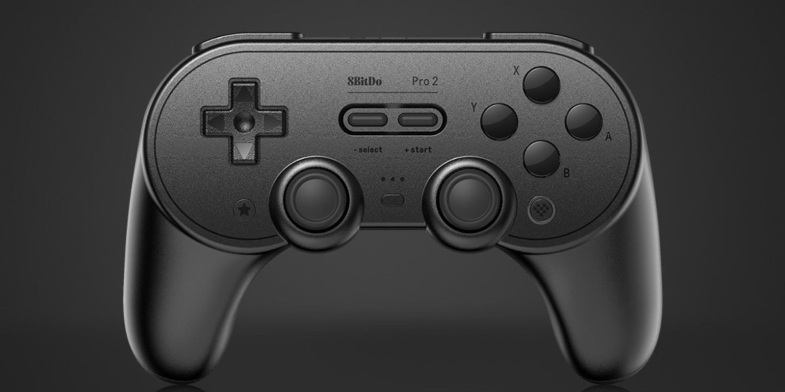 Image showing a render of 8BitDo's Pro 2 Bluetooth controller with Hall effect.