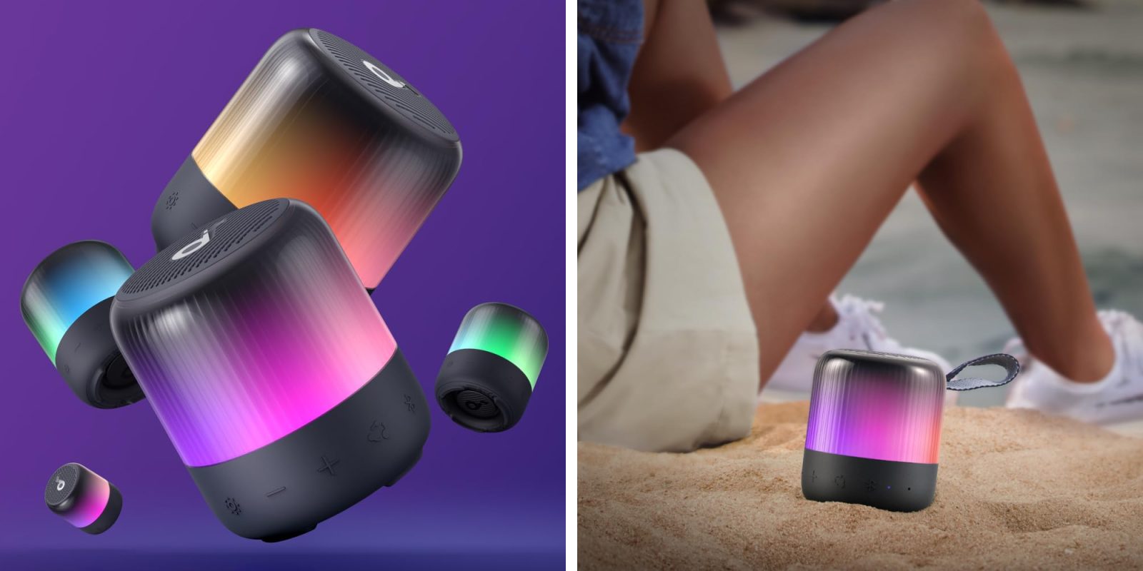 A collage of a speaker