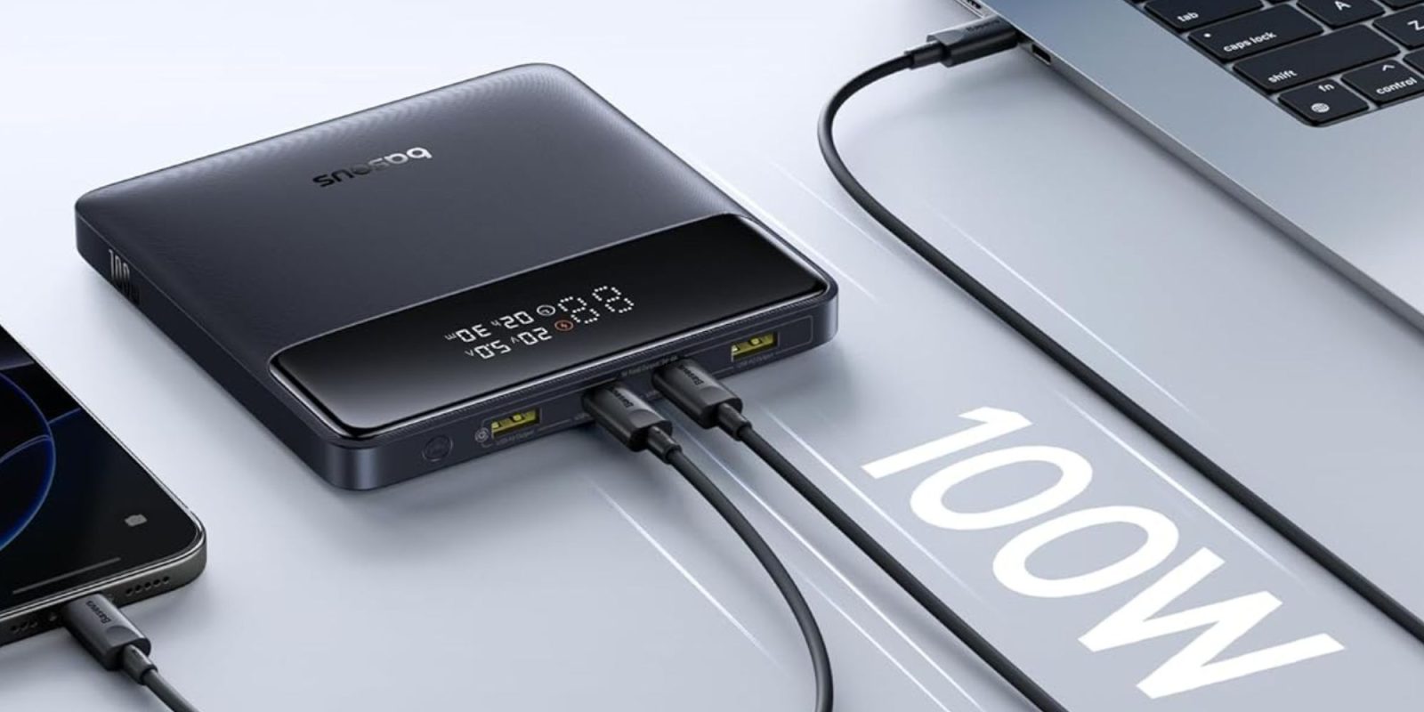 Image showing a render of Baseus' Blade HD power bank.