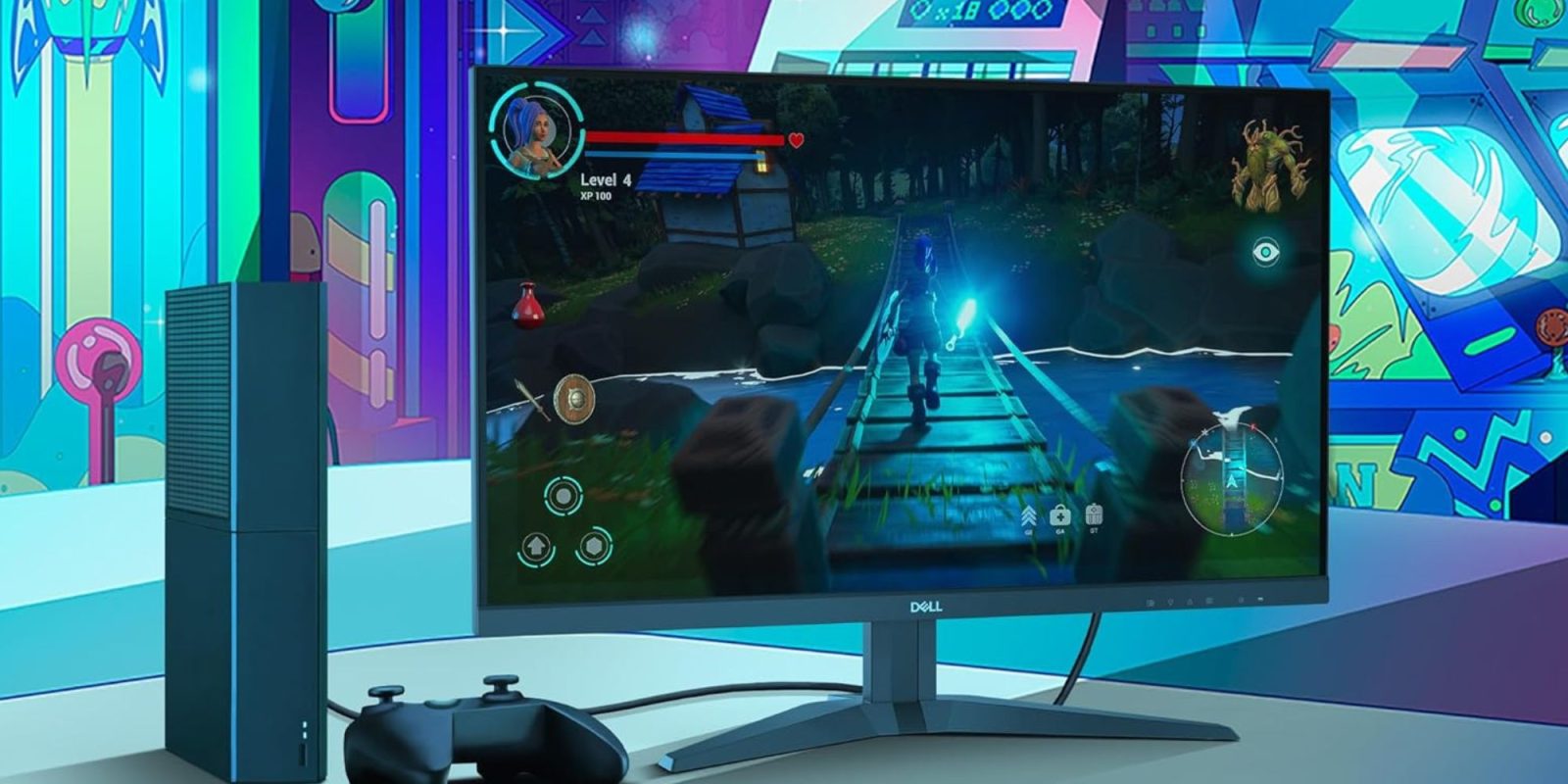 Image showing a render of Dell's G2725D gaming monitor.