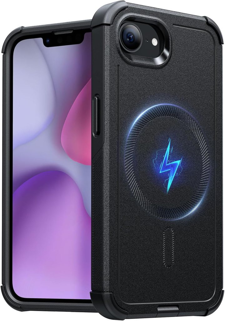 A cell phone with a battery charger