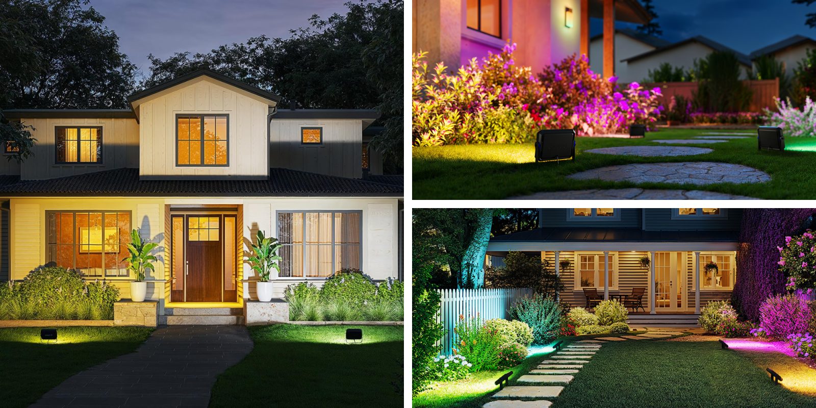 A house with lights on