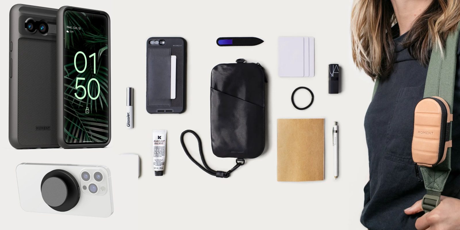 A group of objects on a white background