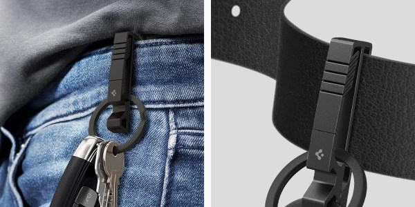 A key chain attached to a belt