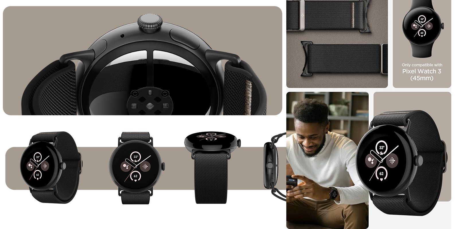 Spigen Pixel Watch 3 Lite Fit Band