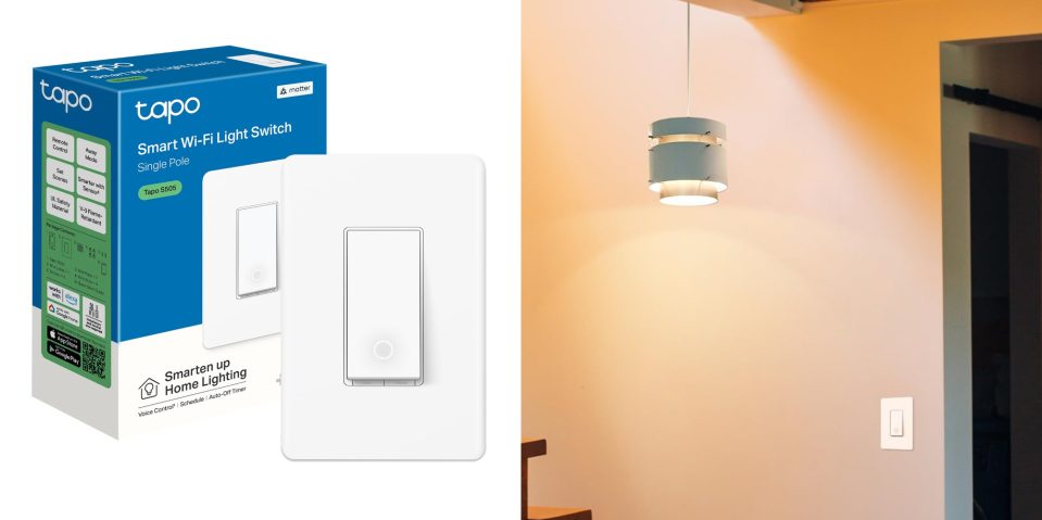 A light switch and a book