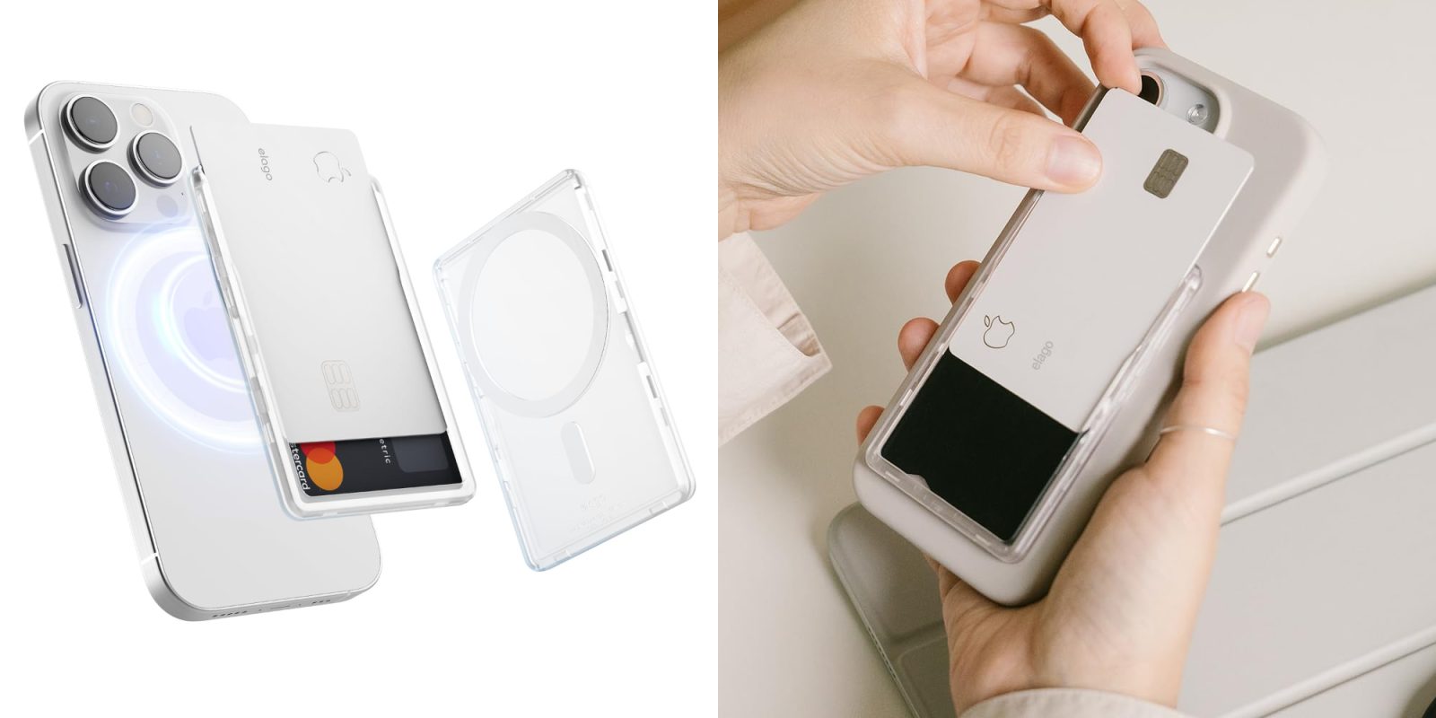 A person holding a device