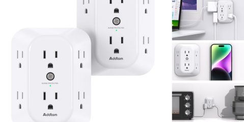 A close up of a power outlet