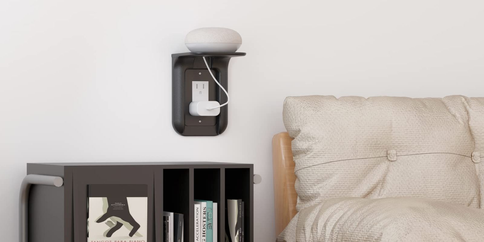 A smart home device on a wall