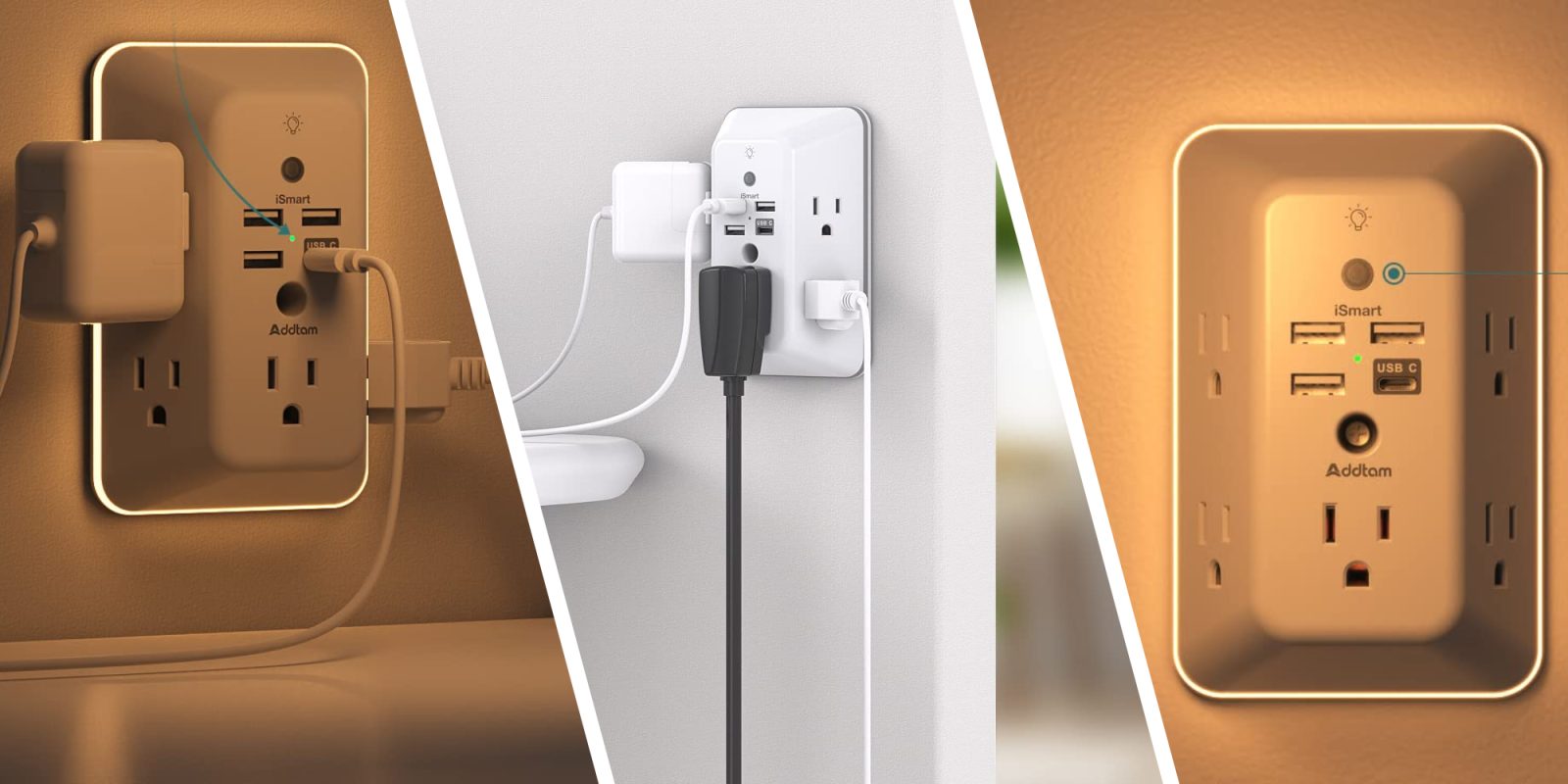 A collage of different plugs