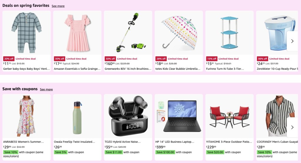 Amazon Big Spring Sale live