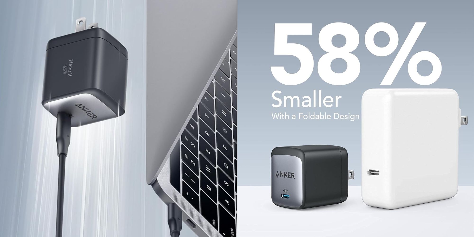 Image showing renders of Anker's 65W USB-C GaN charger.