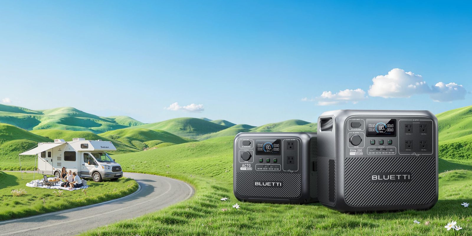 A car driving on a road