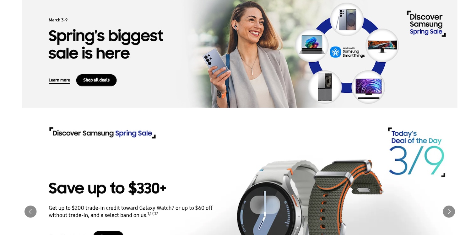 A woman holding a phone and a watch