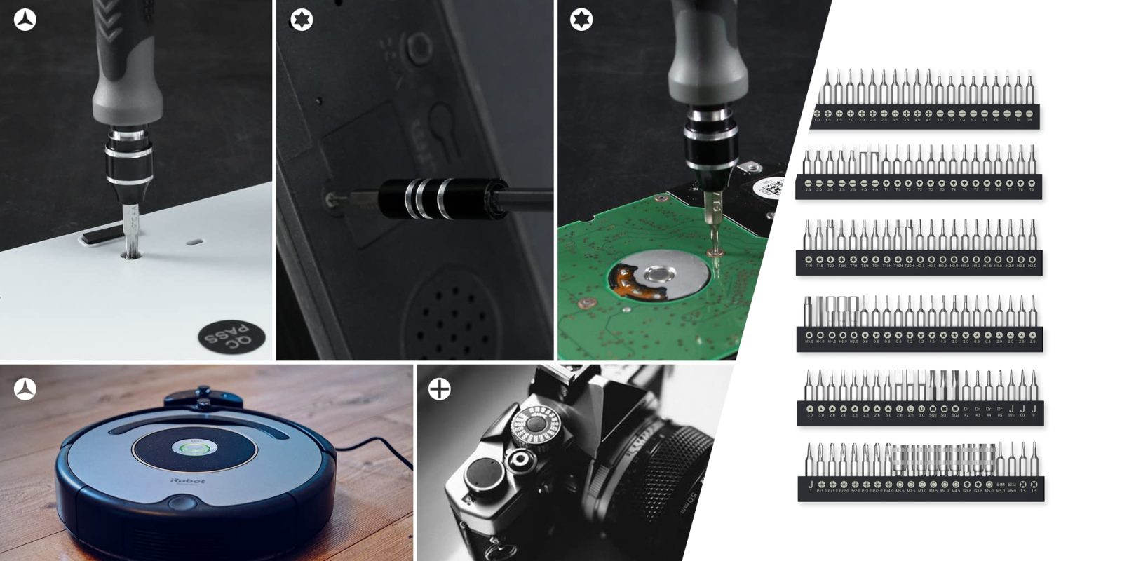 A collage of different electronics