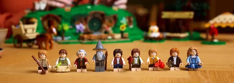 A group of lego figures