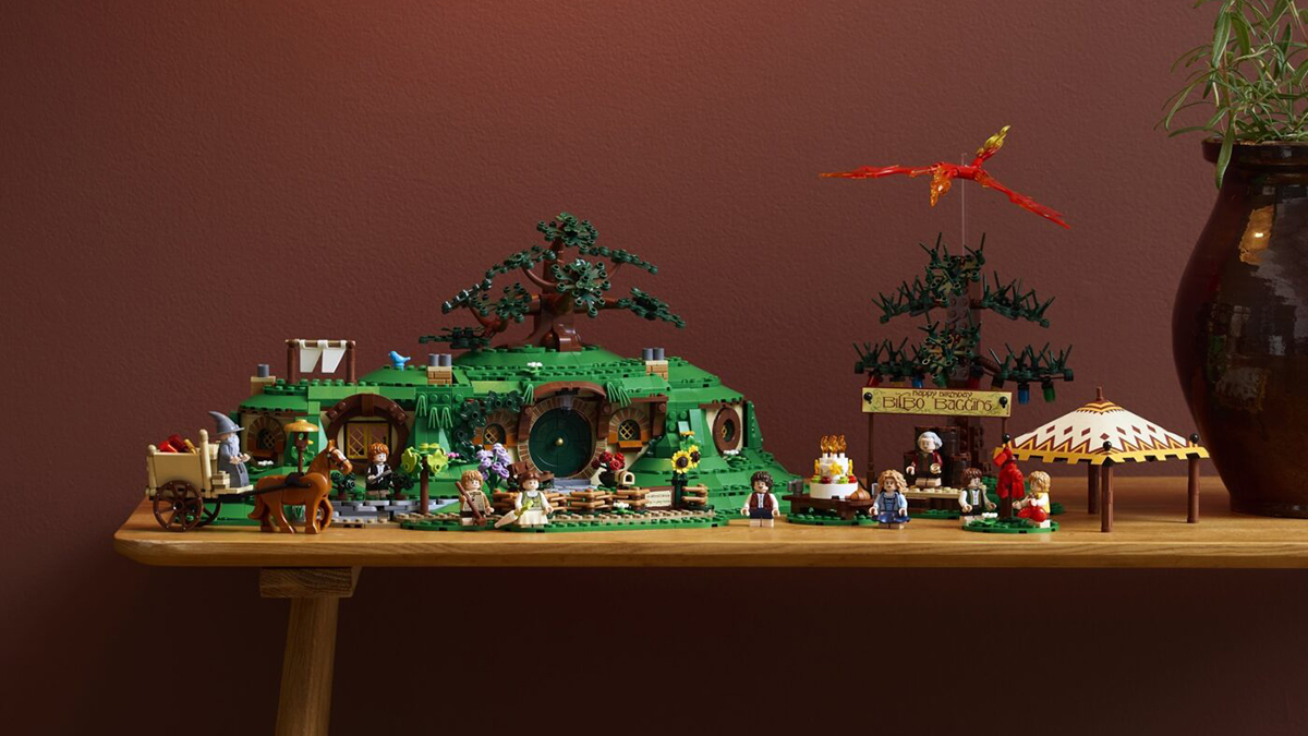 A lego building set on a table