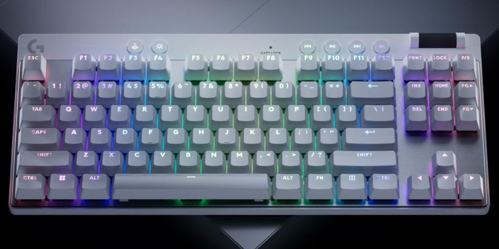 Image showing a render of Logitech's G Pro X TKL Rapid keyboard.