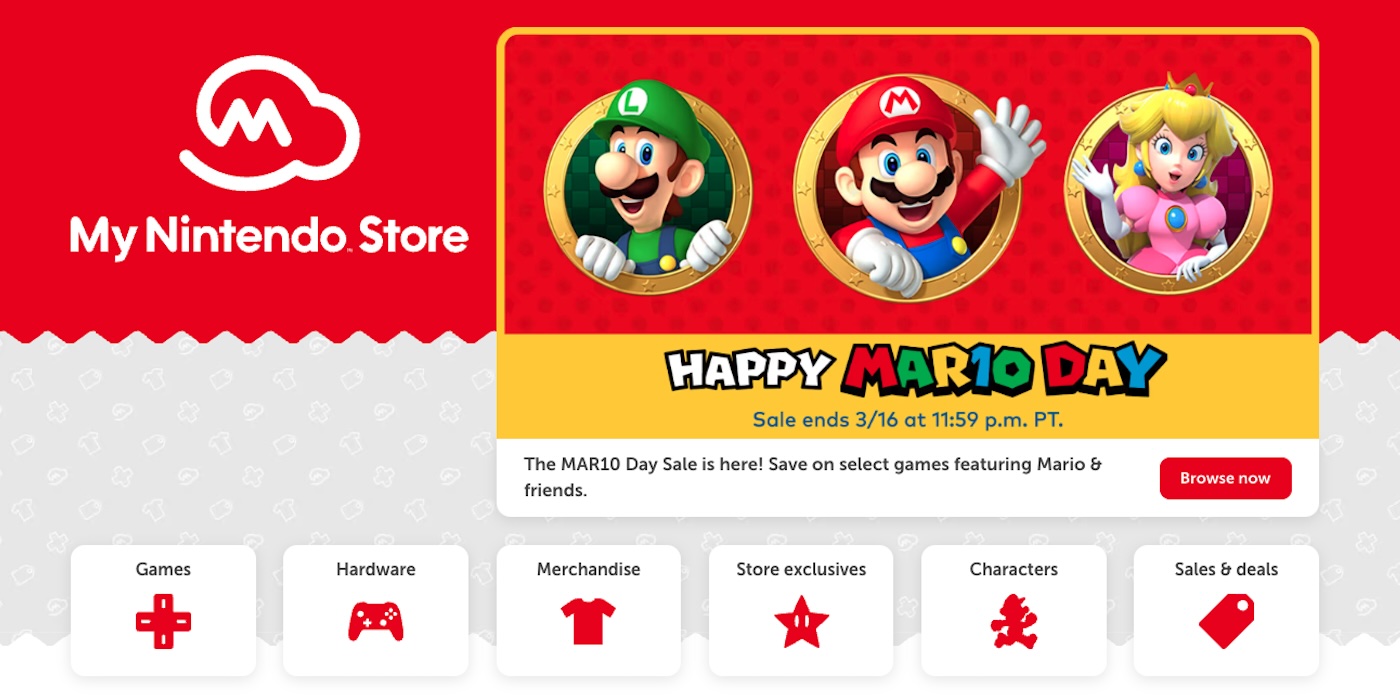 Nintendo eShop Mario Day deals