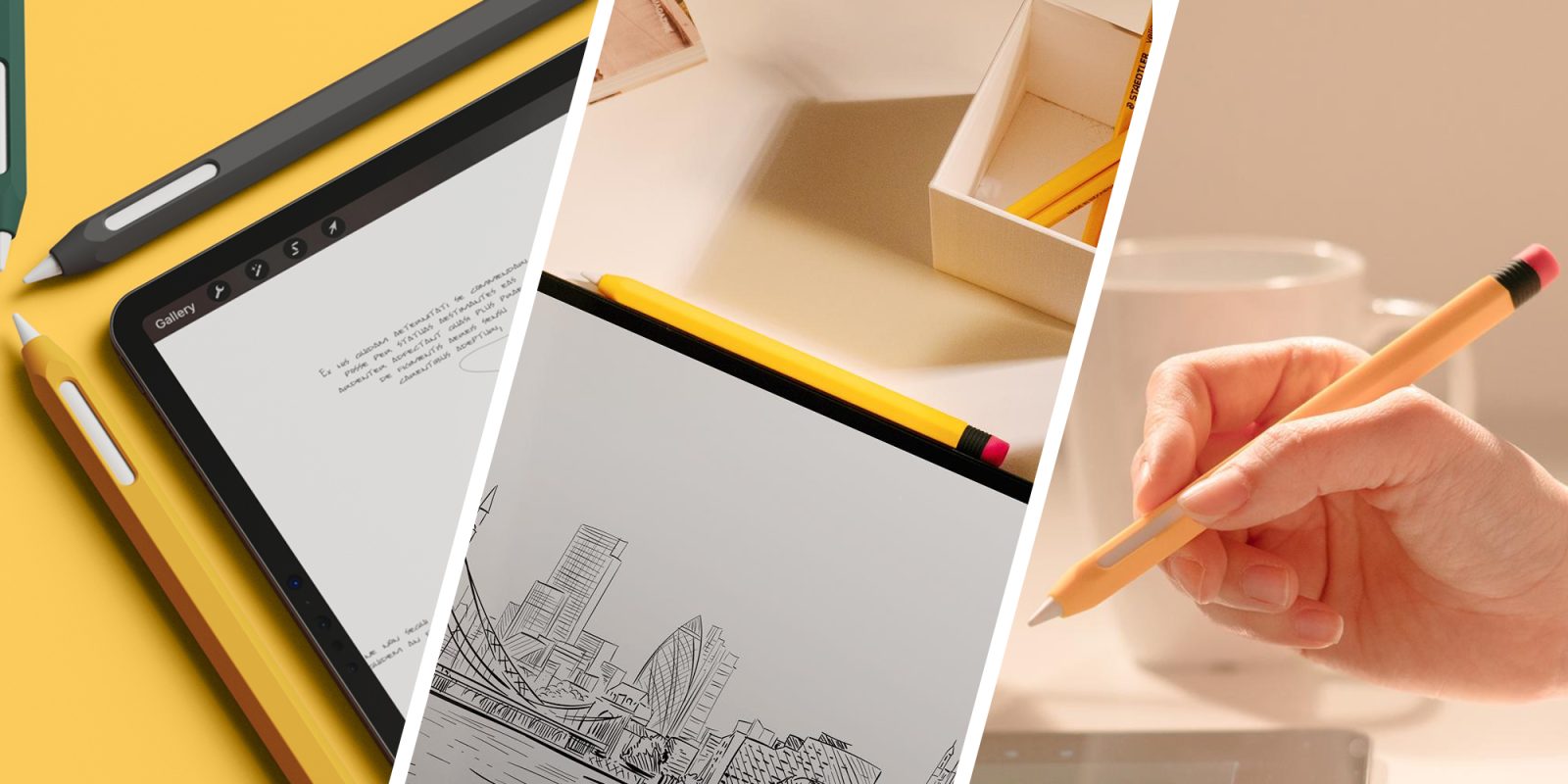 A collage of different images of a drawing