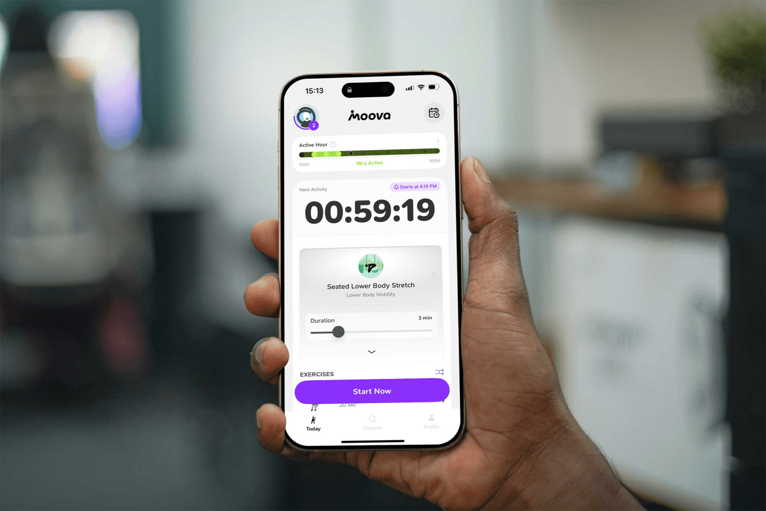 A hand holding a phone