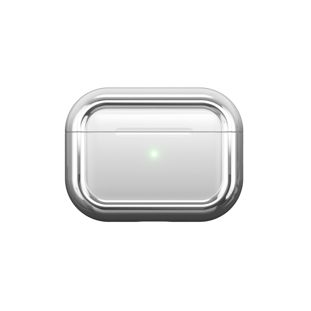 A white rectangular object with a green light