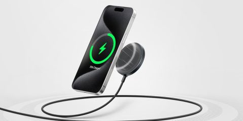 Image showing a render of Anker's Qi2 15W charging pad.