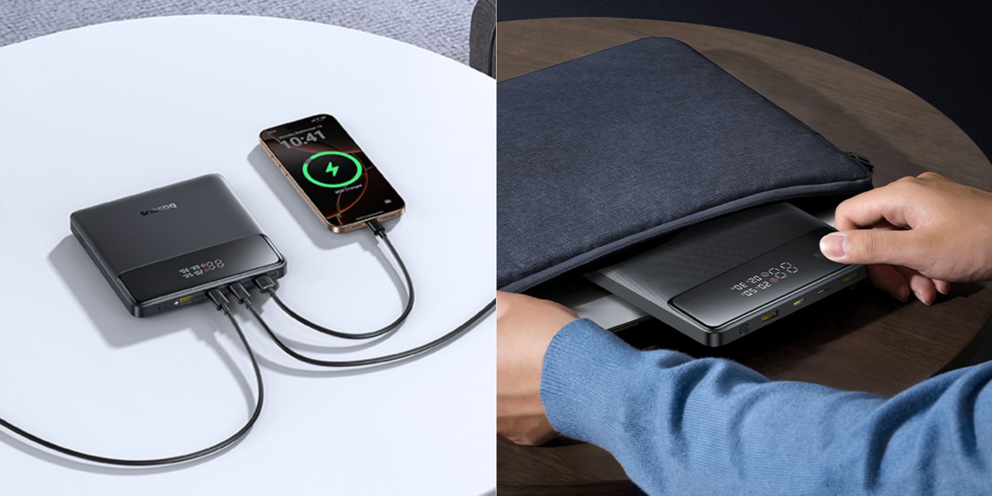 A phone charging from a laptop